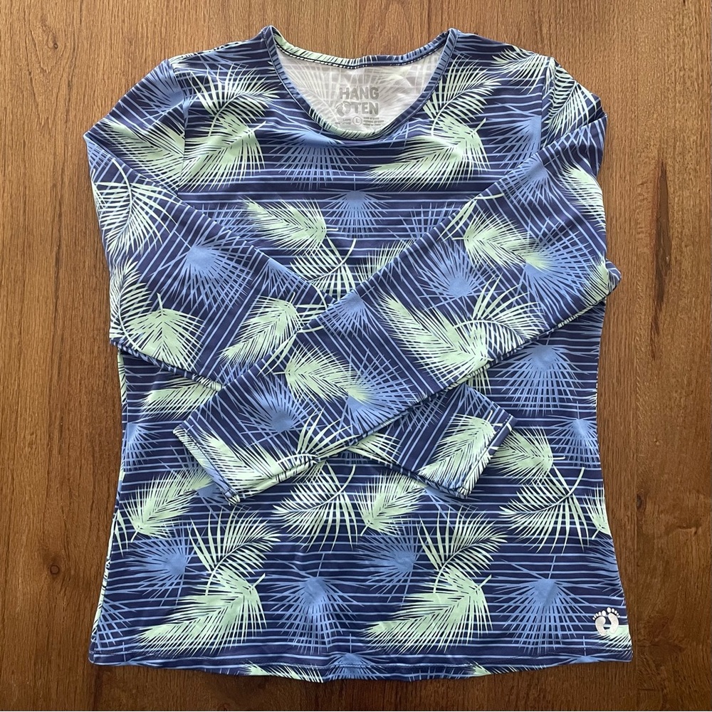 Hang Ten Patterned SPF Swim Longsleeve